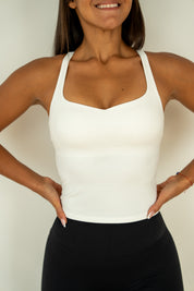 Form Tank Top White