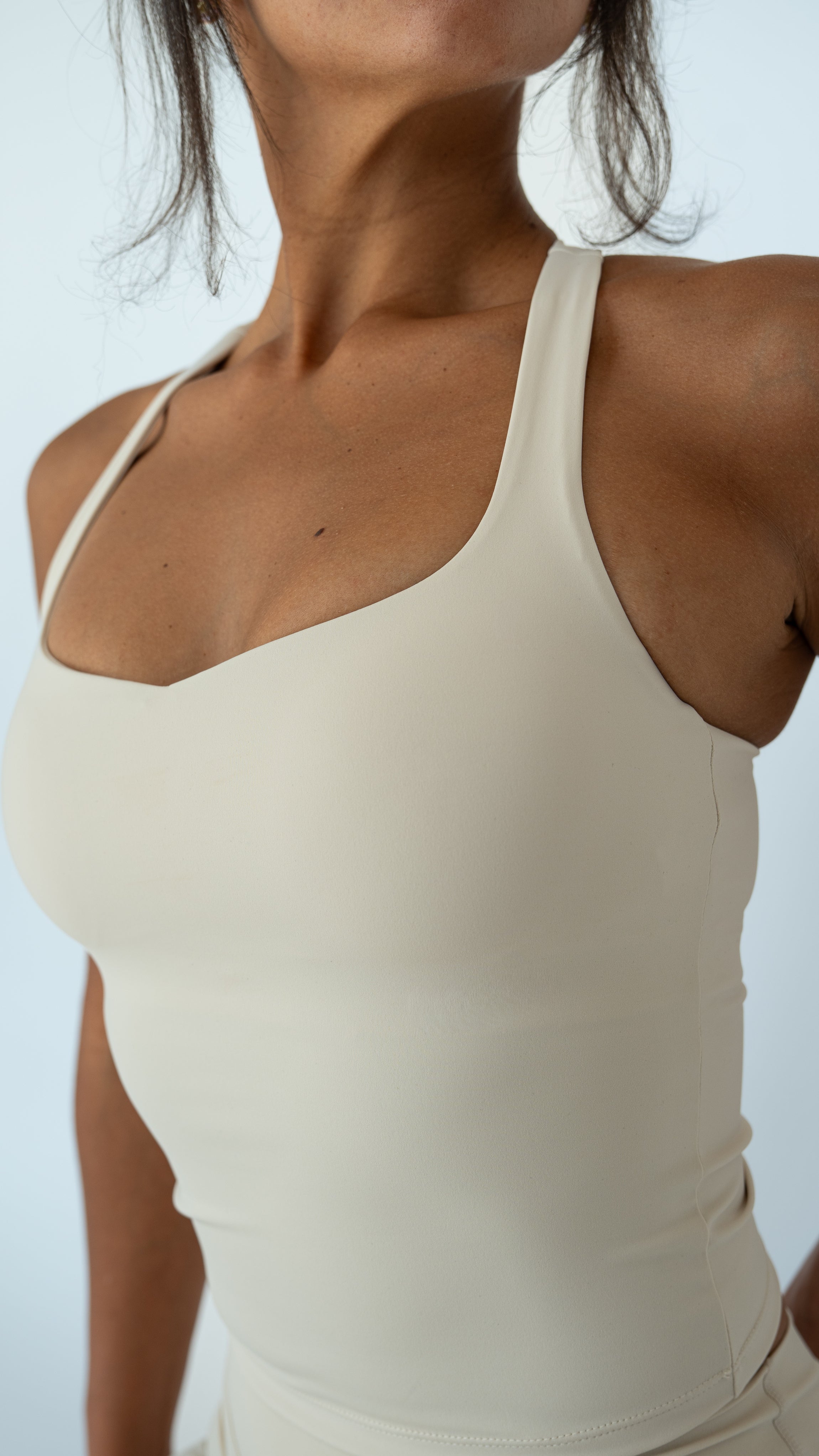 Form Tank Top Beige