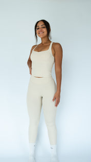 Form Tank Top Beige