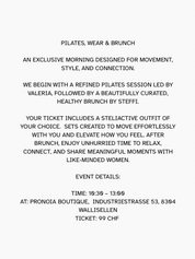 Pilates, Wear & Brunch
